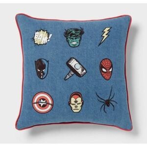 Marvel Icon Decorative Throw Pillow - Pillowfort Denim